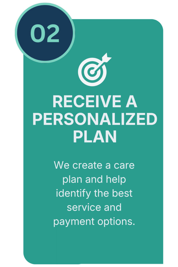 Home receive a personalized plan